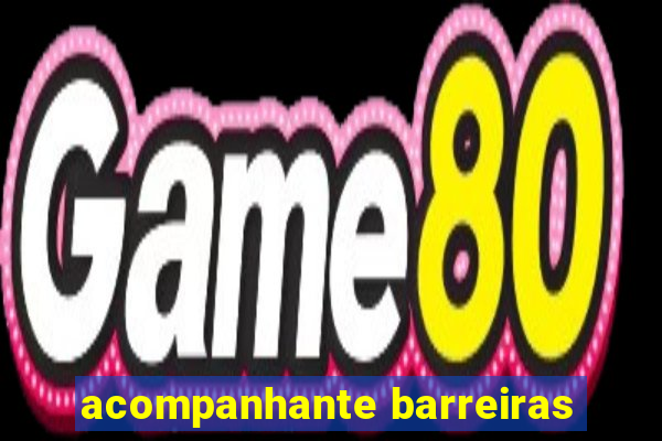 acompanhante barreiras